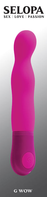 G Wow Pink G-Spot Vibrator with 7 Speeds and Flexible Tip Vibrators - G Spot